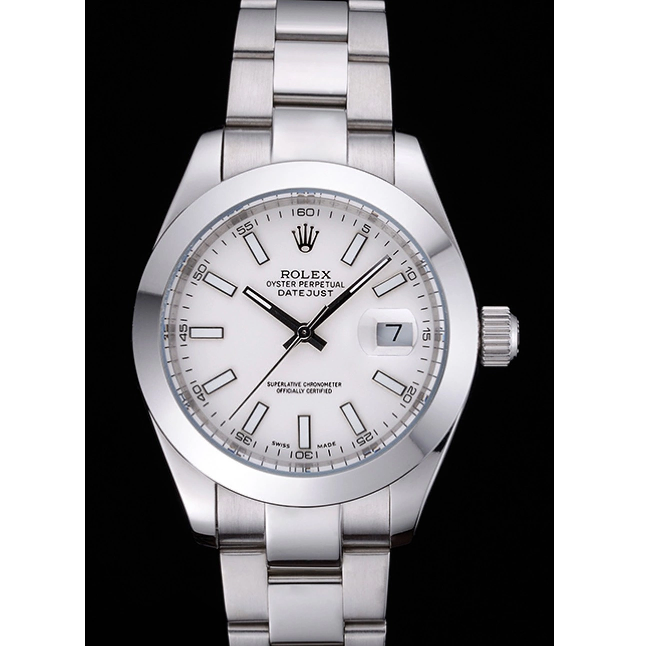 Good copy rolex watches Rolex Datejust Stainless Steel White 622266 Dial Case 0526